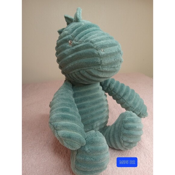 Carter's Corduroy Blue Green Dinosaur Plush 10" Stuffed Animal 2020 - Picture 1 of 5
